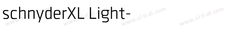 schnyderXL Light字体转换
